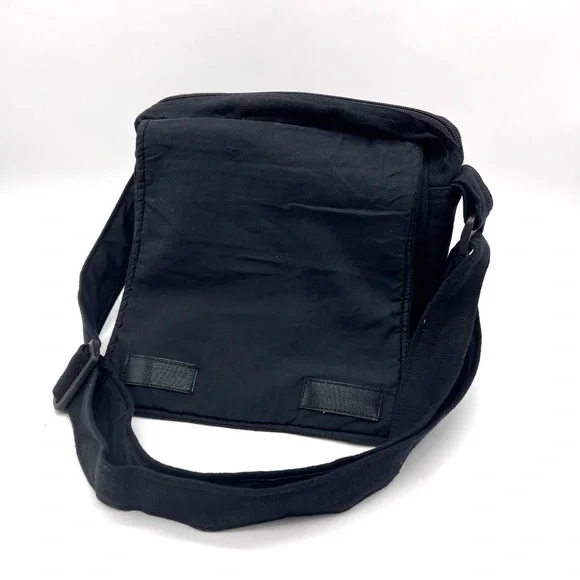 Lukla Messenger Bag Black with Yin Yang Embroidery - Picture 7 of 10